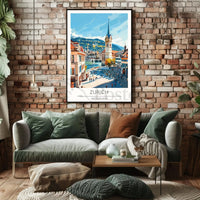 Mystical Abstract Vortex Art Print Abstract, Artistic, or Pop Culture Poster PosterGoat