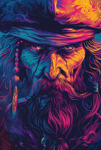 Mystical Adventurer Psychedelic Art Pop Culture Poster PosterGoat