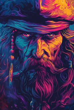 Mystical Adventurer Psychedelic Art Pop Culture Poster PosterGoat
