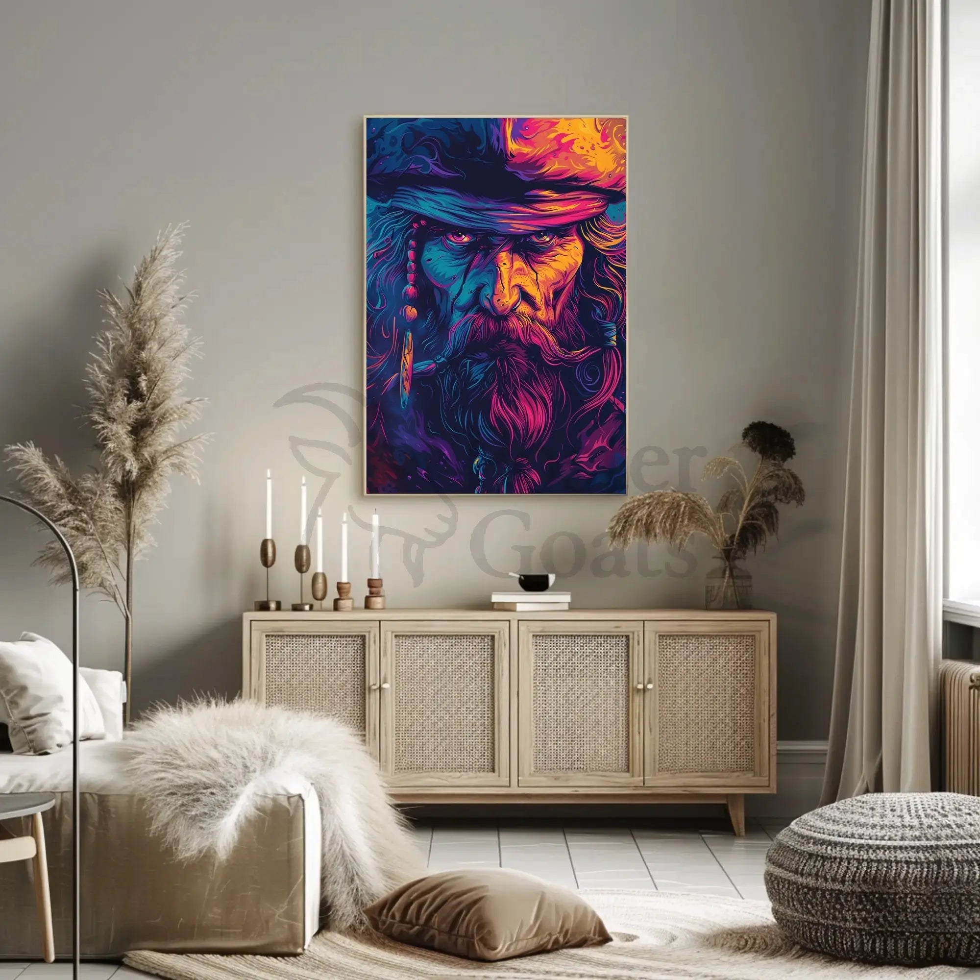Mystical Adventurer Psychedelic Art Pop Culture Poster PosterGoat