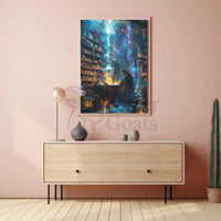 Mystical Alchemist Library Fantasy Poster PosterGoat