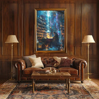 Mystical Alchemist Library Fantasy Poster PosterGoat