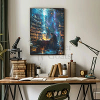Mystical Alchemist Library Fantasy Poster PosterGoat