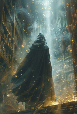 Mystical Ancient Library Fantasy Art Poster PosterGoat