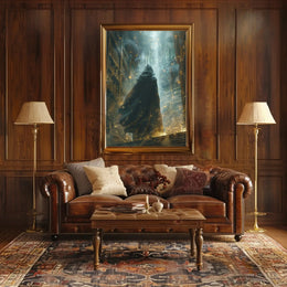 Mystical Ancient Library Fantasy Art Poster PosterGoat