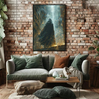 Mystical Ancient Library Fantasy Art Poster PosterGoat