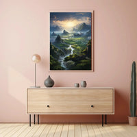 Mystical Asian Landscape Harmony National Park Poster PosterGoat