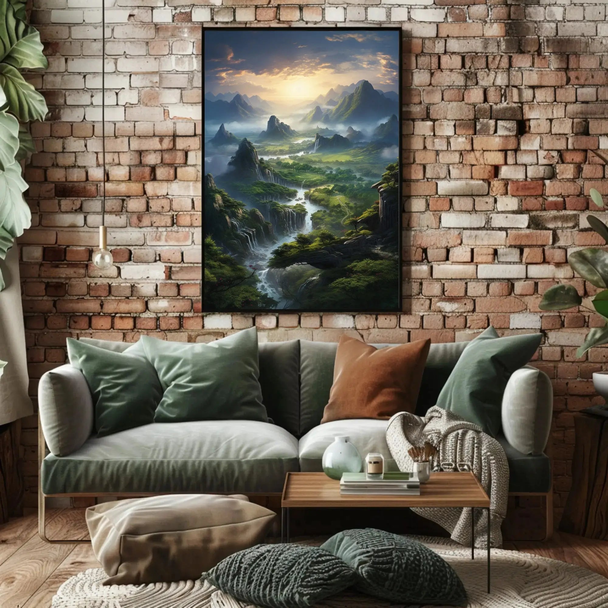 Mystical Asian Landscape Harmony National Park Poster PosterGoat
