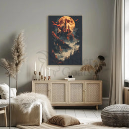 Mystical Castle Fantasy Epic Art Poster PosterGoat