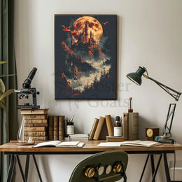 Mystical Castle Fantasy Epic Art Poster PosterGoat
