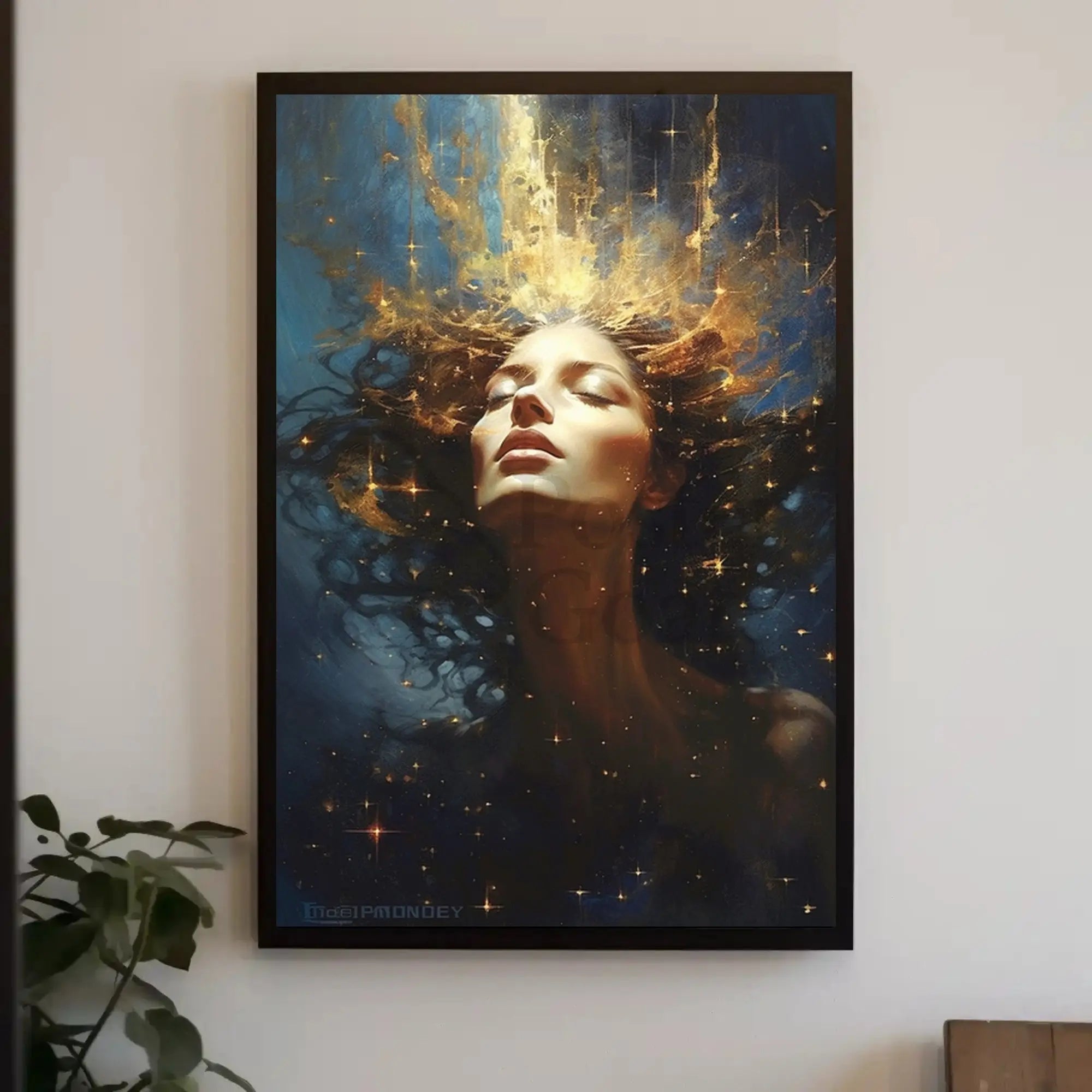 Mystical Celestial Portrait Artistic Poster PosterGoat