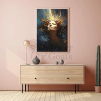 Mystical Celestial Portrait Artistic Poster PosterGoat