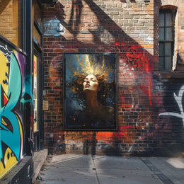 Mystical Celestial Portrait Artistic Poster PosterGoat