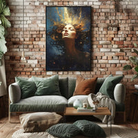 Mystical Celestial Portrait Artistic Poster PosterGoat
