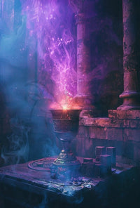 Mystical Chalice Fantasy Scene Artistic Poster PosterGoat