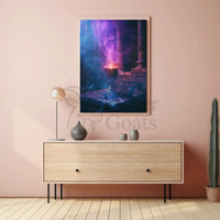 Mystical Chalice Fantasy Scene Artistic Poster PosterGoat