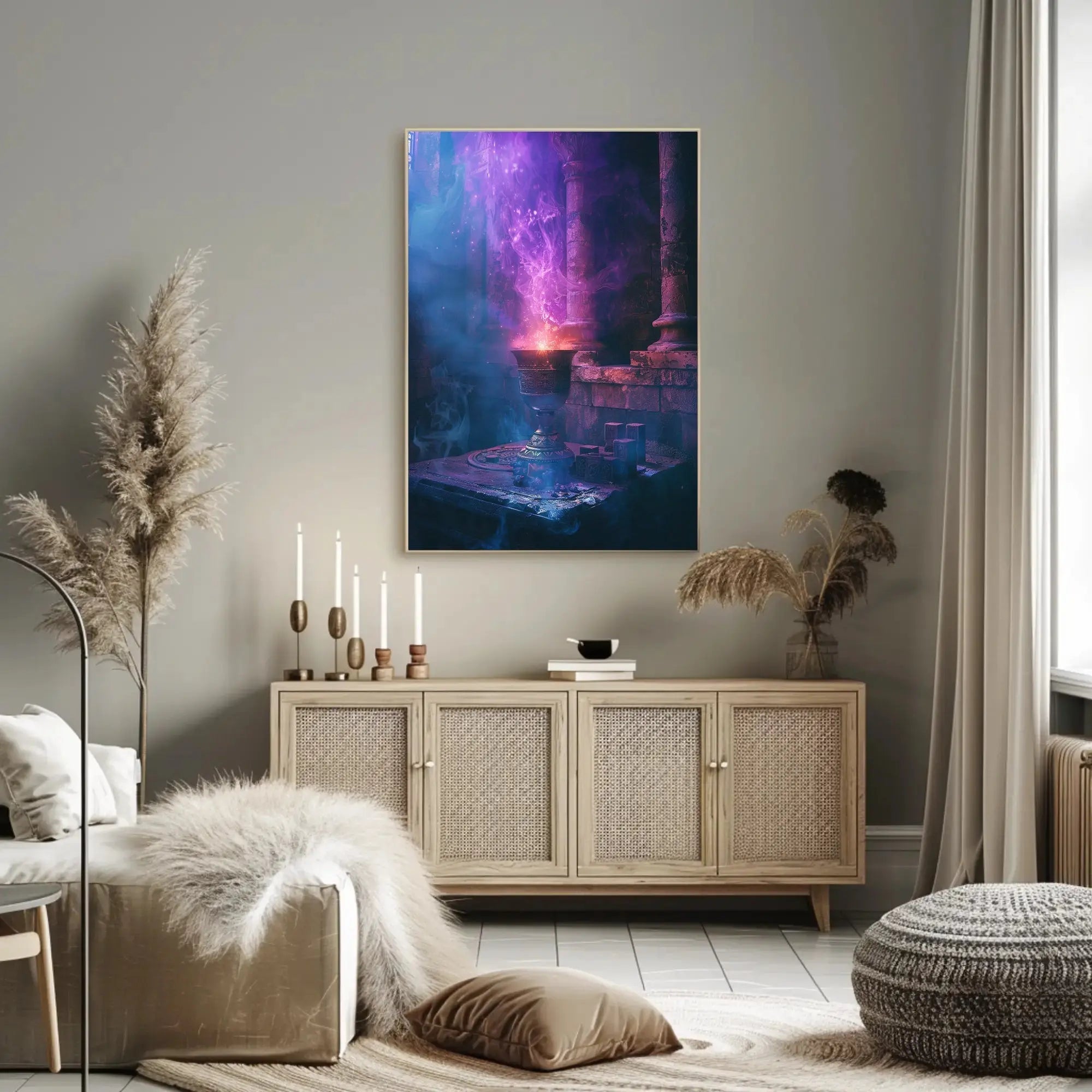 Mystical Chalice Fantasy Scene Artistic Poster PosterGoat