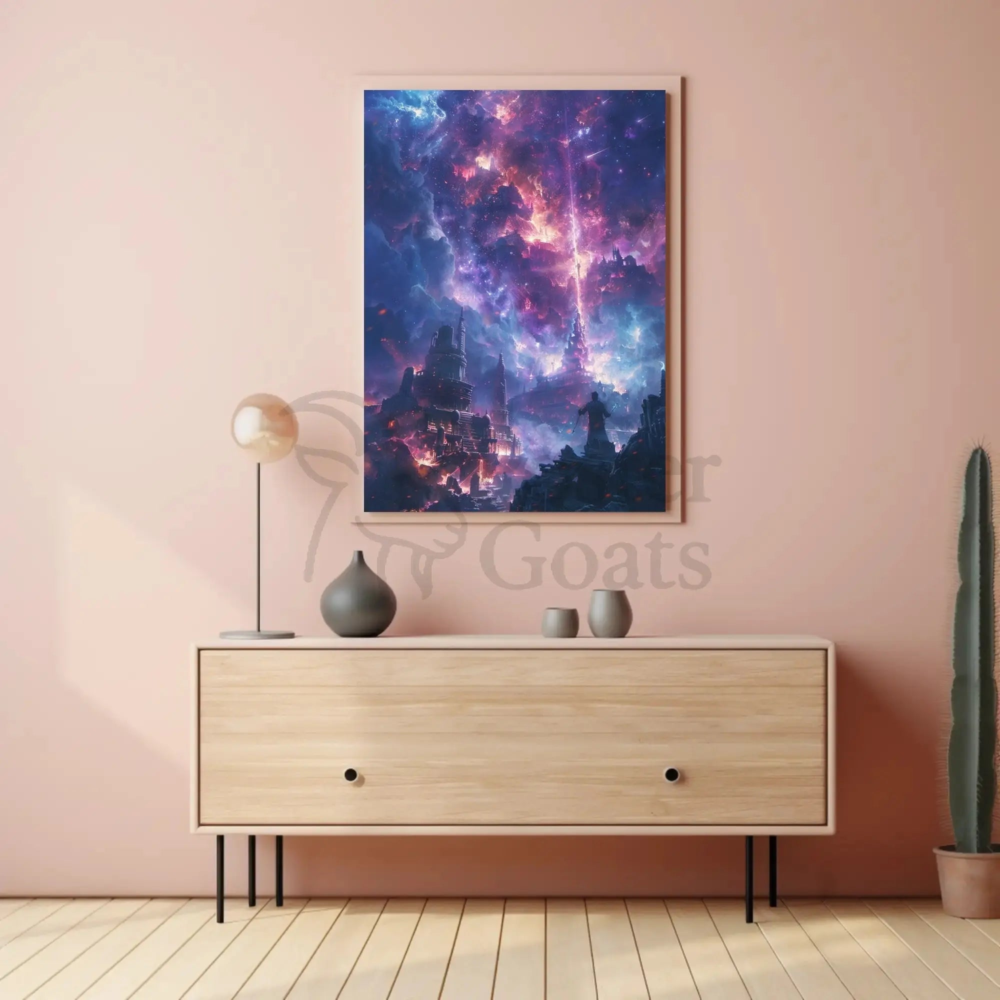 Mystical Cityscape Exploration: Futuristic Sci-Fi Poster PosterGoat