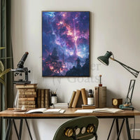 Mystical Cityscape Exploration: Futuristic Sci-Fi Poster PosterGoat