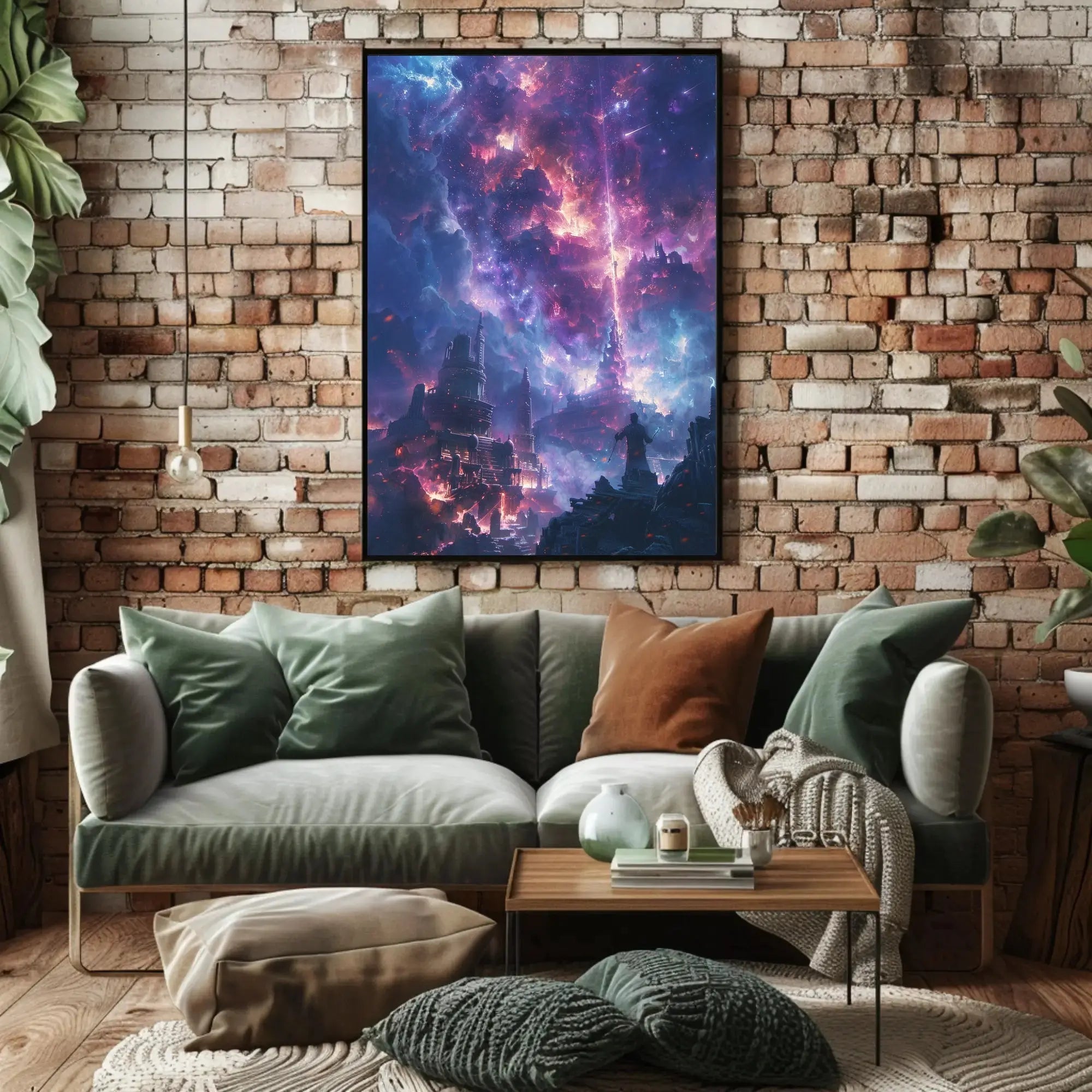Mystical Cityscape Exploration: Futuristic Sci-Fi Poster PosterGoat