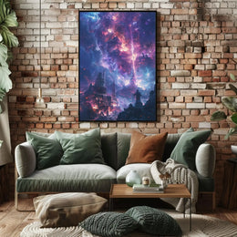Mystical Cityscape Exploration: Futuristic Sci-Fi Poster PosterGoat