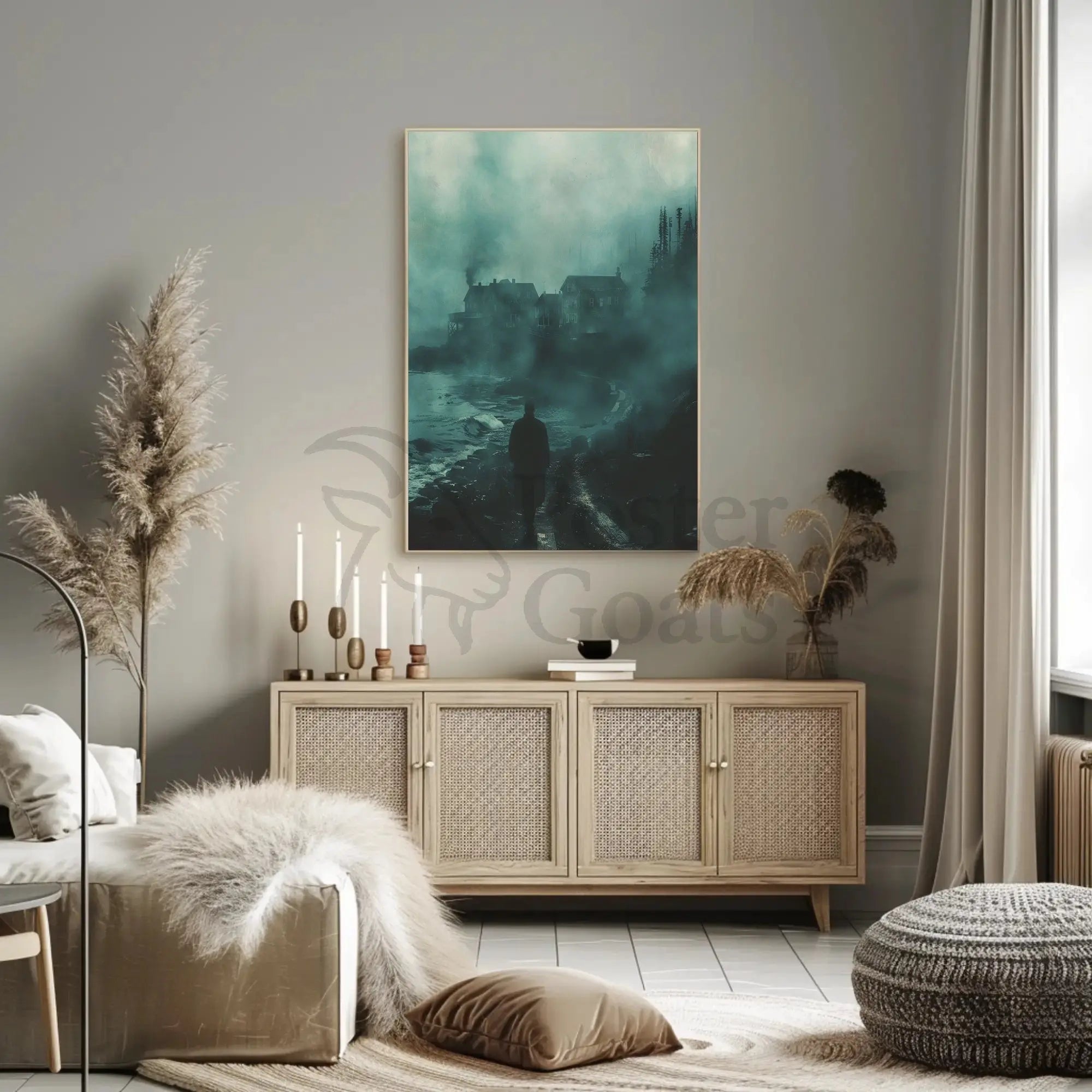 Mystical Coastal Journey: Abstract, Artistic, or Pop Culture Poster PosterGoat