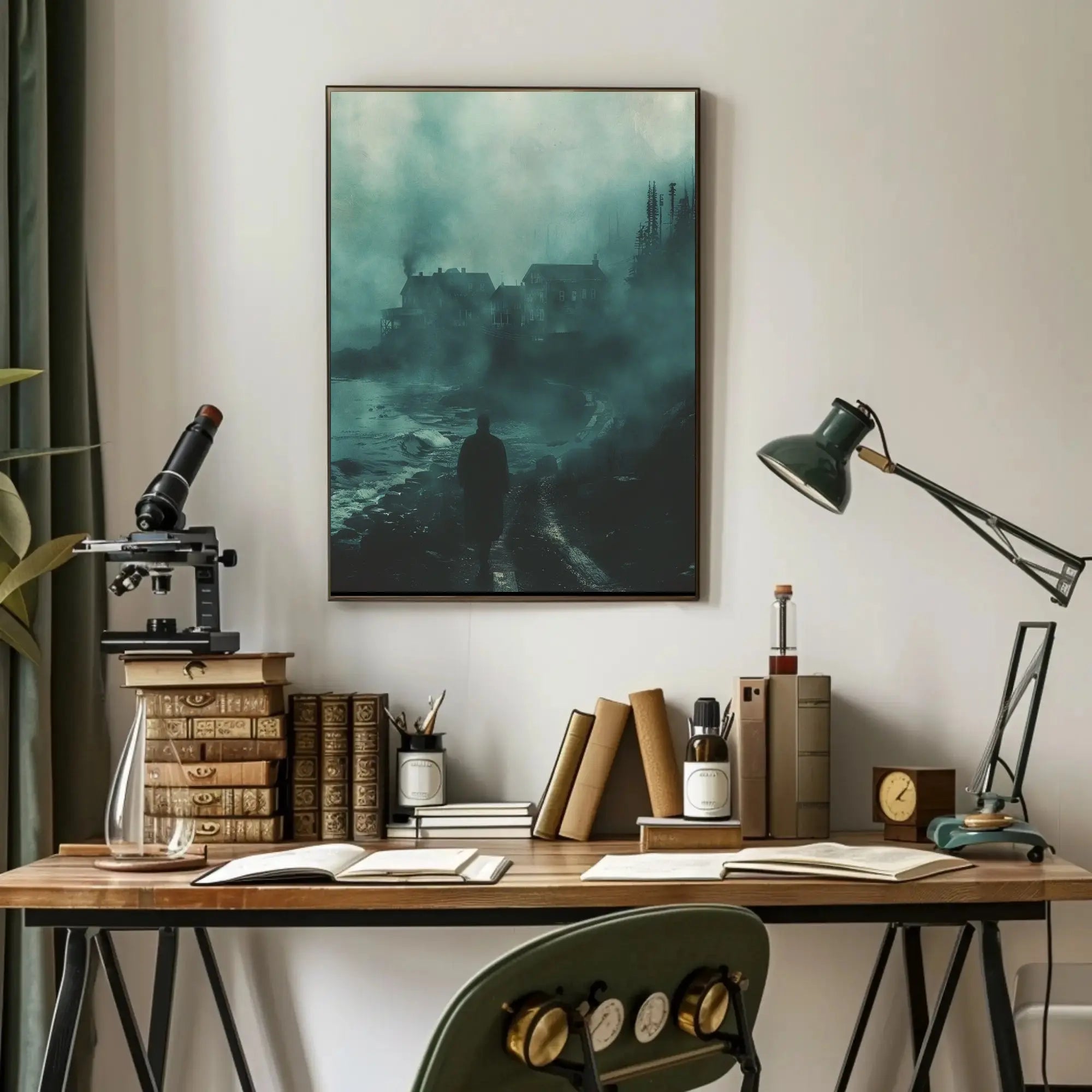 Mystical Coastal Journey: Abstract, Artistic, or Pop Culture Poster PosterGoat