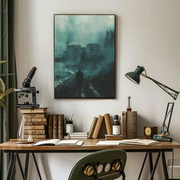 Mystical Coastal Journey: Abstract, Artistic, or Pop Culture Poster PosterGoat
