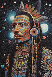 Mystical Cosmic Tribal Heritage Poster PosterGoat