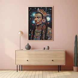 Mystical Cosmic Tribal Heritage Poster PosterGoat