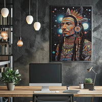 Mystical Cosmic Tribal Heritage Poster PosterGoat