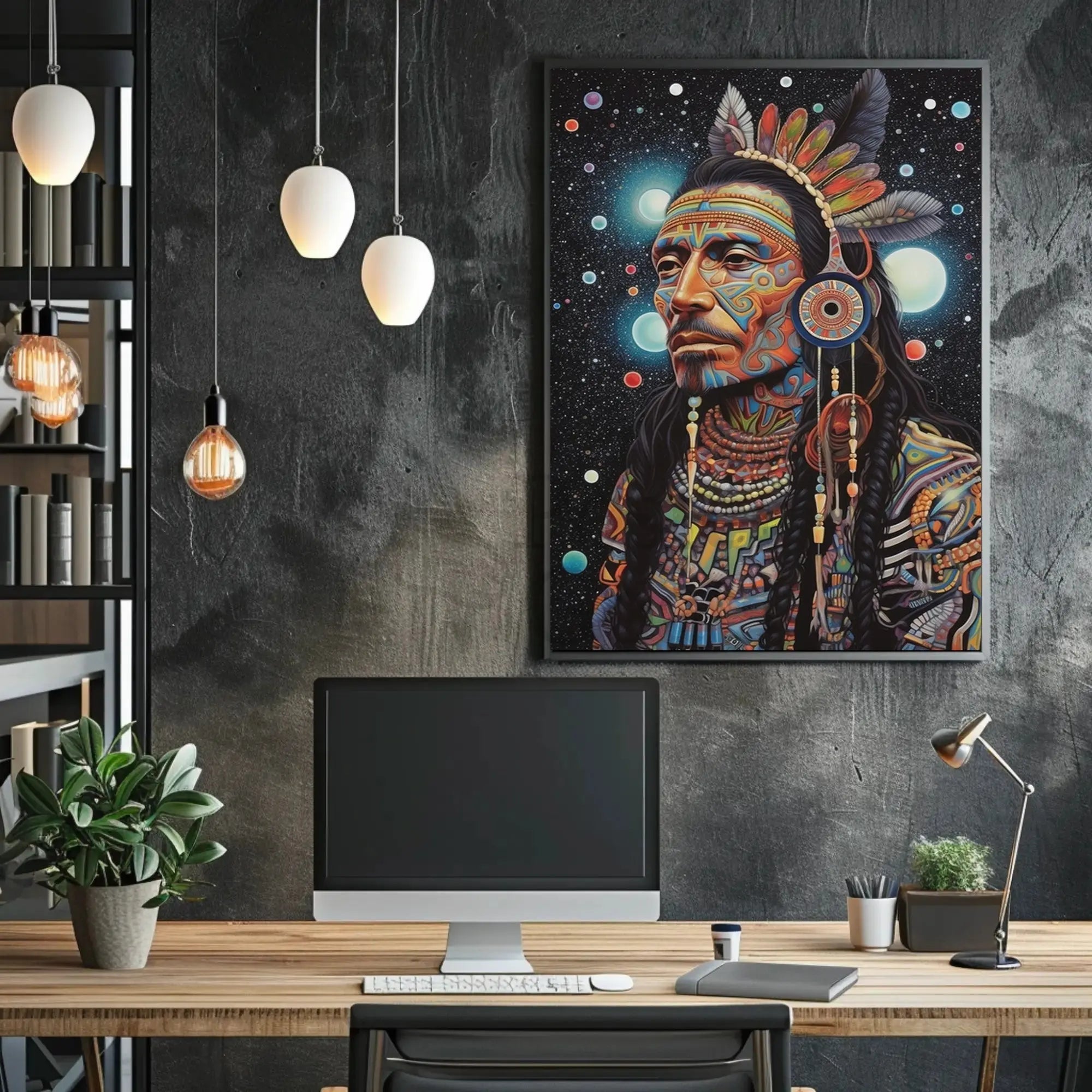 Mystical Cosmic Tribal Heritage Poster PosterGoat