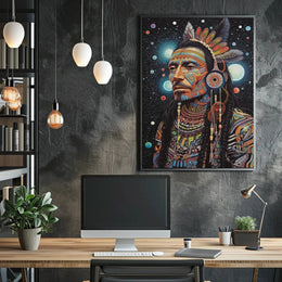 Mystical Cosmic Tribal Heritage Poster PosterGoat