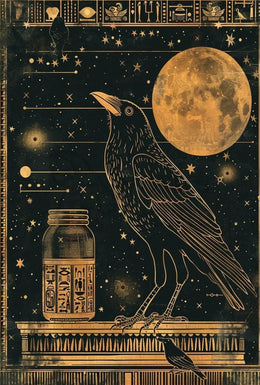 Mystical Egyptian Cosmos Artistic Poster PosterGoat