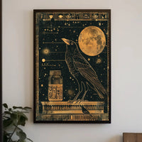 Mystical Egyptian Cosmos Artistic Poster PosterGoat
