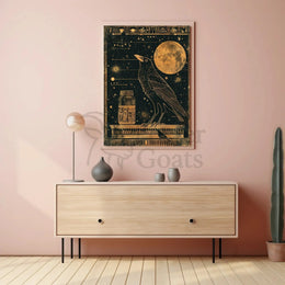 Mystical Egyptian Cosmos Artistic Poster PosterGoat