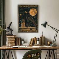 Mystical Egyptian Cosmos Artistic Poster PosterGoat