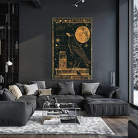 Mystical Egyptian Cosmos Artistic Poster PosterGoat