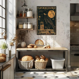 Mystical Egyptian Cosmos Artistic Poster PosterGoat