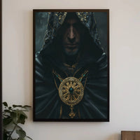 Mystical Elegance Cloaked Figure Historical or Presidential Poster PosterGoat
