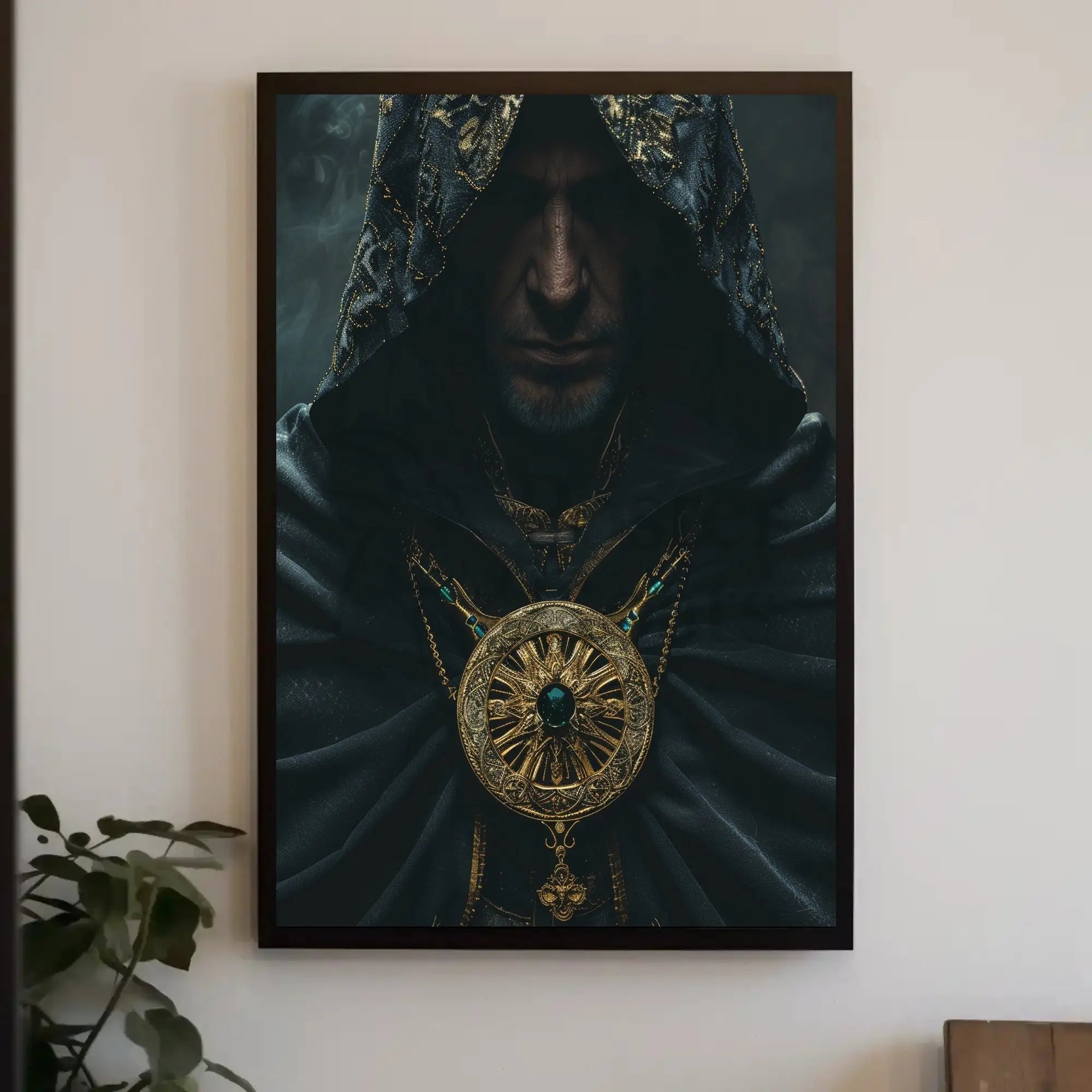 Mystical Elegance Cloaked Figure Historical or Presidential Poster PosterGoat