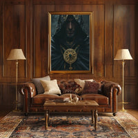 Mystical Elegance Cloaked Figure Historical or Presidential Poster PosterGoat
