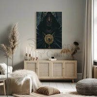 Mystical Elegance Cloaked Figure Historical or Presidential Poster PosterGoat