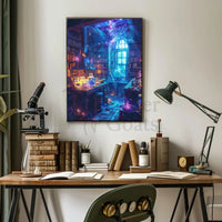Mystical Fantasy Library Alchemy Art Print Abstract Poster PosterGoat