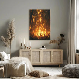 Mystical Forest Dance Ceremony Cultural or Heritage Poster PosterGoat