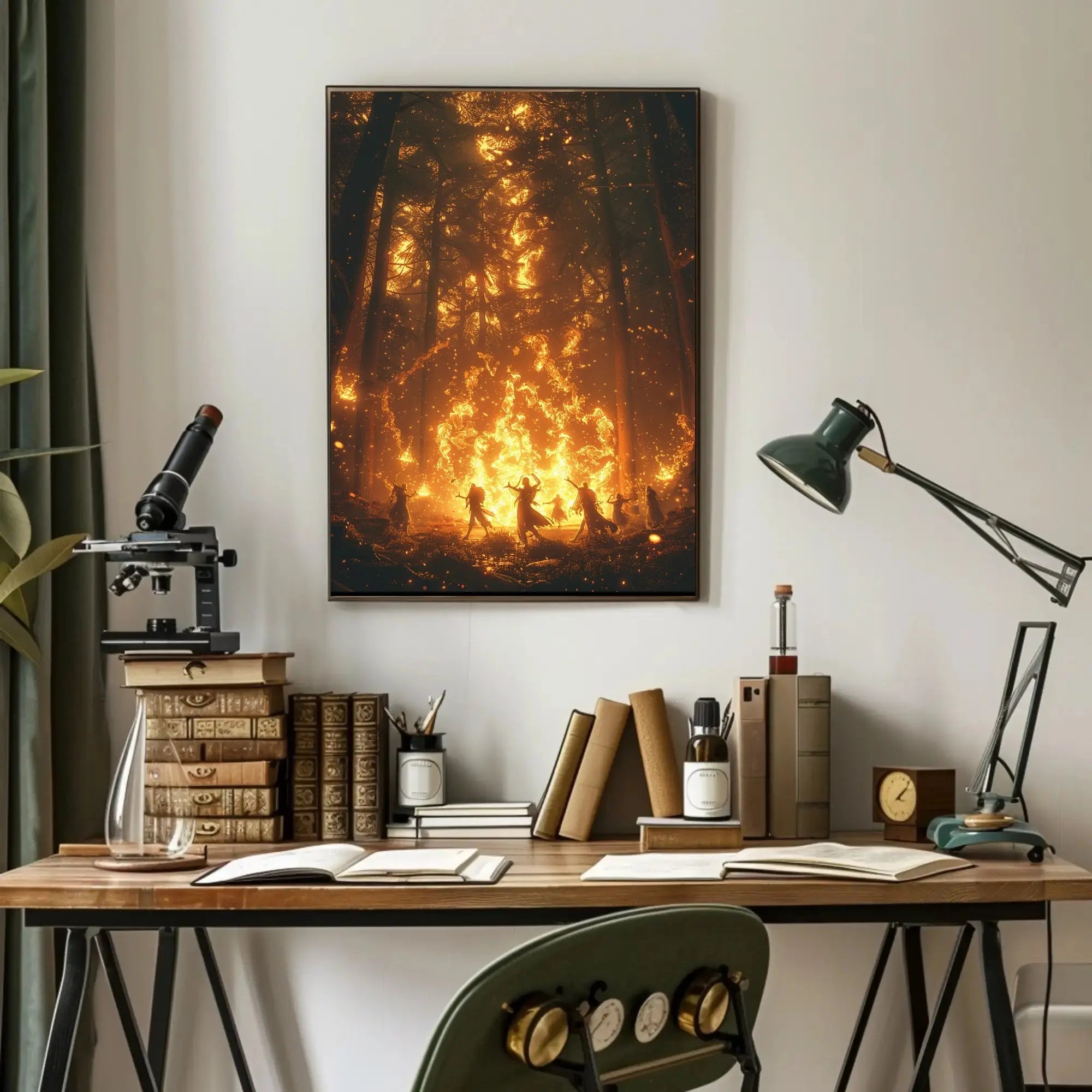 Mystical Forest Dance Ceremony Cultural or Heritage Poster PosterGoat