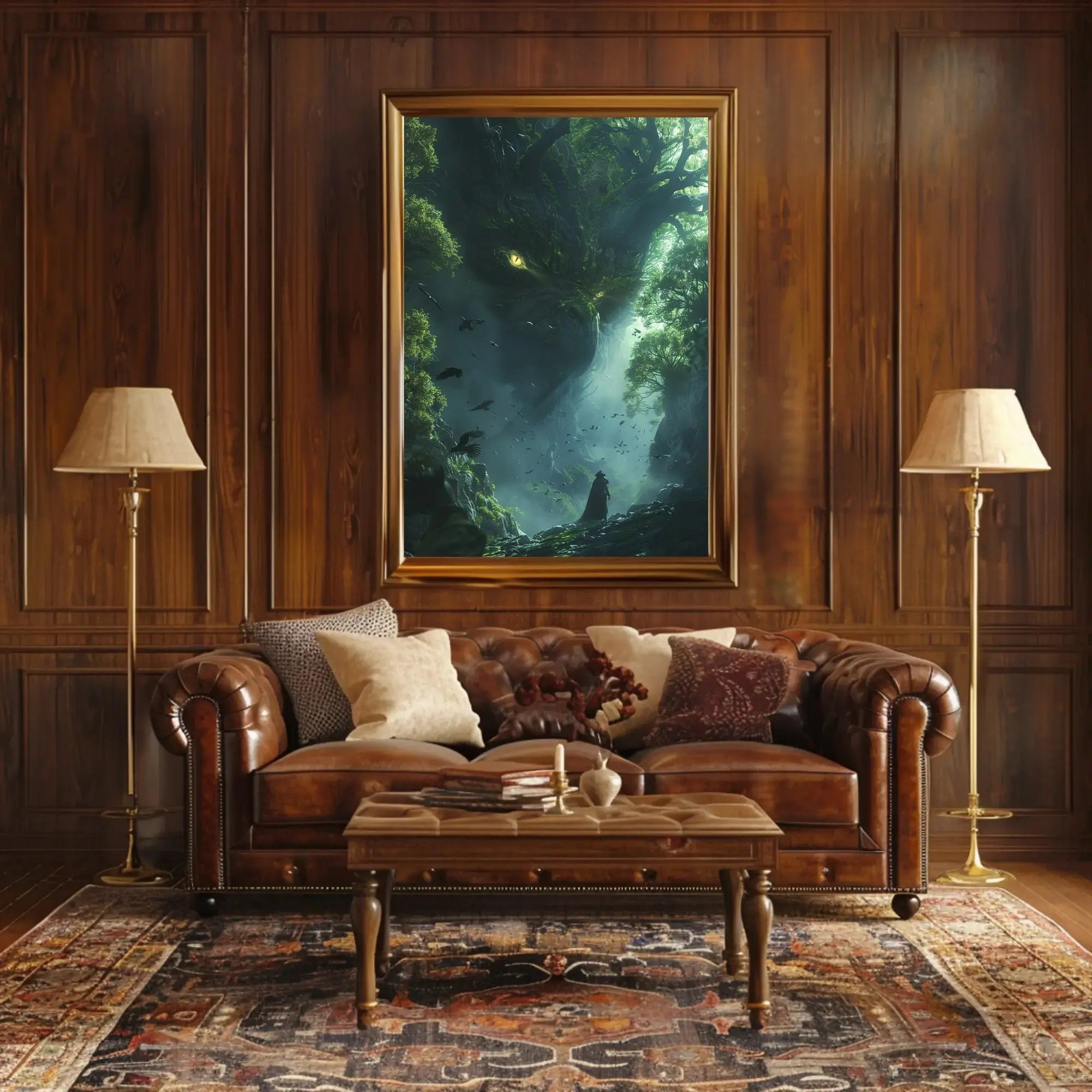 Mystical Forest Guardian Art Print: Abstract, Artistic, or Pop Culture Poster PosterGoat