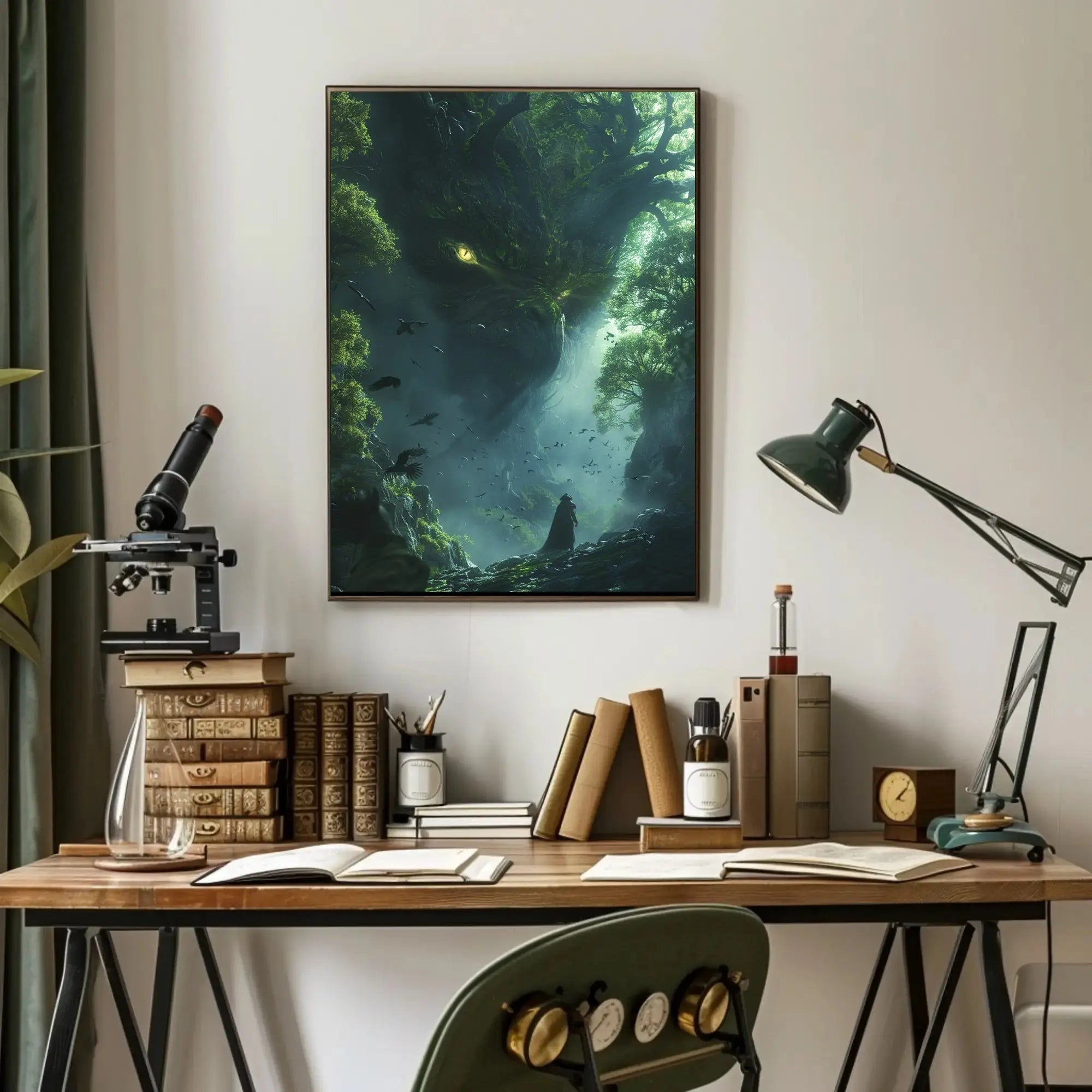 Mystical Forest Guardian Art Print: Abstract, Artistic, or Pop Culture Poster PosterGoat