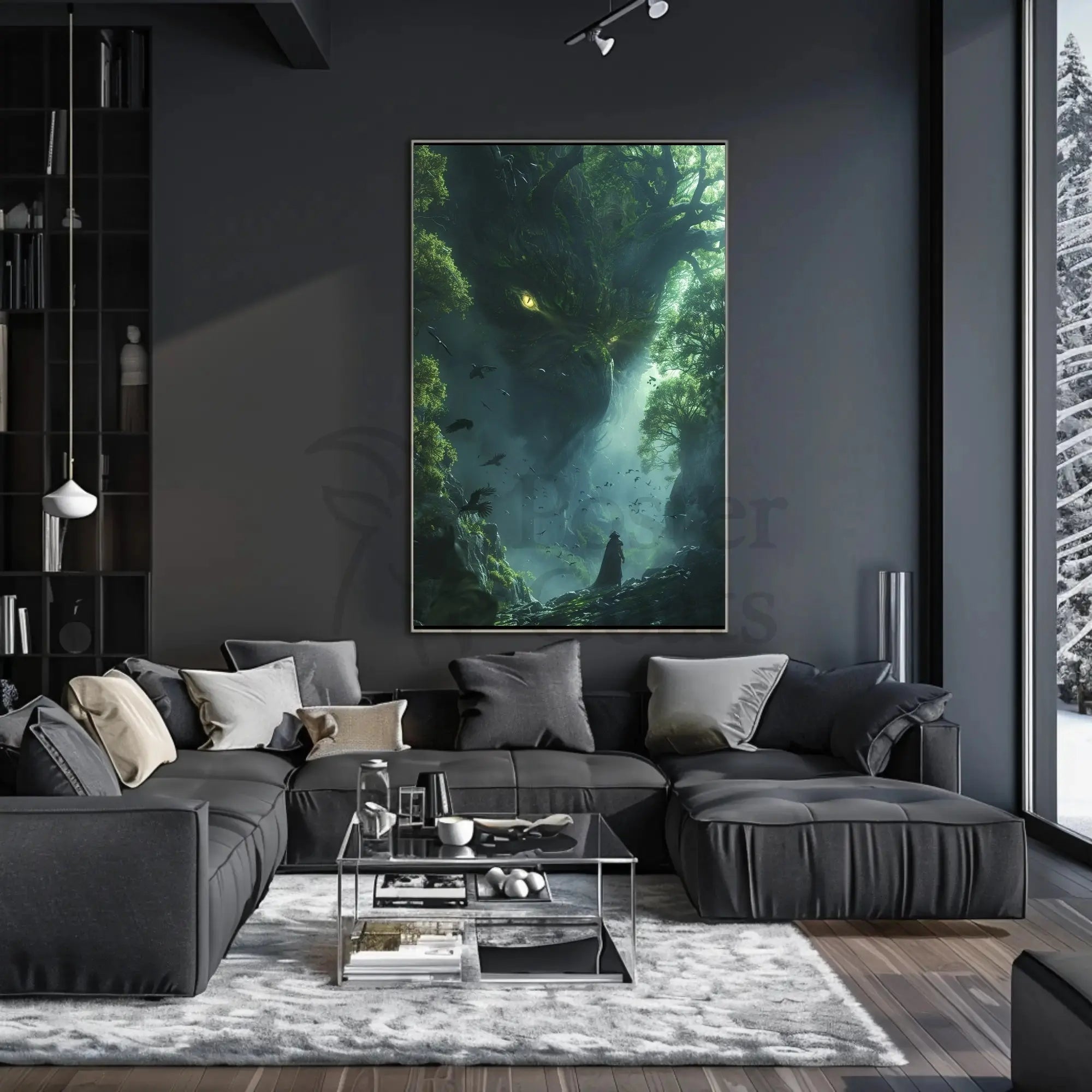 Mystical Forest Guardian Art Print: Abstract, Artistic, or Pop Culture Poster PosterGoat