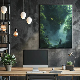 Mystical Forest Guardian Art Print: Abstract, Artistic, or Pop Culture Poster PosterGoat